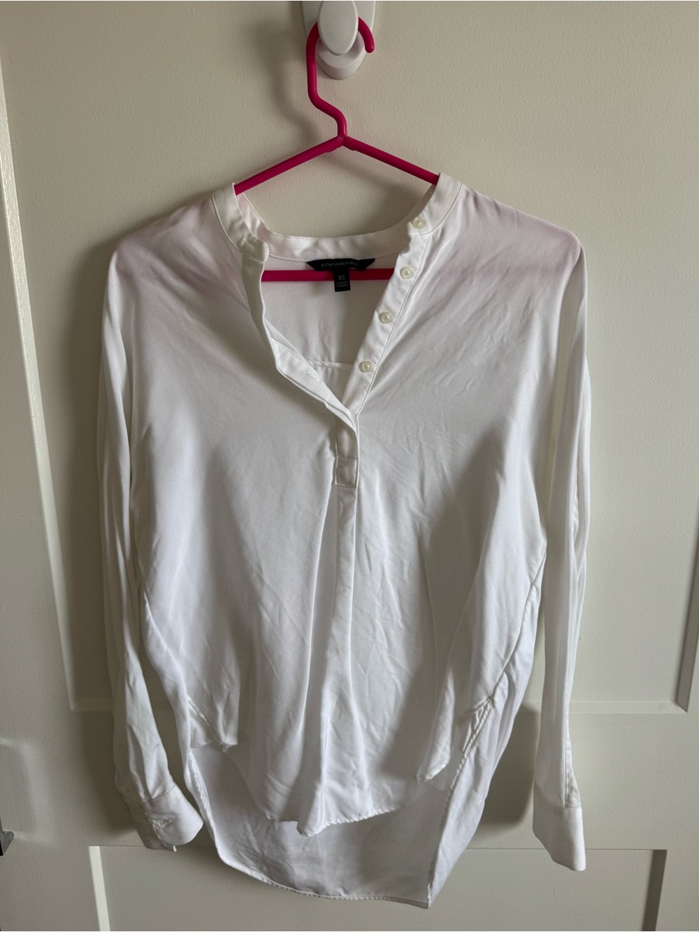 Banana Republic Long Sleeve White Blouse